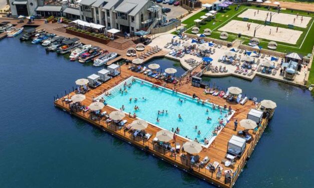 Floating Pool at Horseshoe Bay Resort