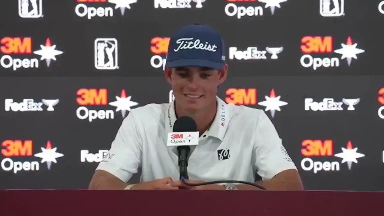 Jackson Koivun ganando el 3M Open